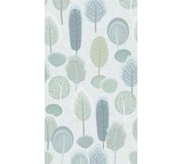 A.S. Création Papier peint pour chambre d'enfant Lilly & Luis - Papier peint photo résistant à l'aspect forêt - 1,59 m x 2,80 m - Bleu, vert - Fabriqué en Allemagne - 770711