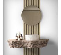 A.S. Création papier peint - tapisserie papier peint avec panneaux de bois en beige, marron et noir - pour différentes pièces - adhésif murale en 2,50 m x 0,52 m