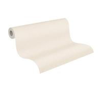 A.S. Création Papier peint texturé beige crème - 395492 - Papier peint intissé de qualité supérieure pour différents espaces de vie - 10,05 m x 0,53 m - Fabriqué en Allemagne