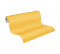 A.S. Création Papier peint uni Little Love 383143 intissé sans PVC Jaune satiné
