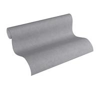 A.S. Création Papier Peint Uni Elements Papier peint intissé 10.05 m x 0.53 m Gris Fabriqué en Allemagne 362064 36206-4