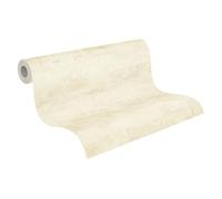 A.S. Création Papier Peint Uni Elements Papier peint intissé - 10,05m x 0,53m - Beige Brun Fabriqué en Allemagne 306681 30668-1