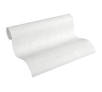 A.S. Création Papier Peint Uni Elements Papier peint intissé - 10,05m x 0,53m - Blanc Fabriqué en Allemagne 362074 36207-4 Multicolore