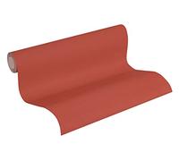 A.S. Création Papier Peint Uni Ethnic Origin Papier peint intissé - 10,05m x 0,53m - Rouge Fabriqué en Allemagne 371785 37178-5