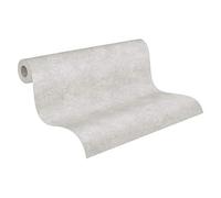 A.S. Création Papier Peint Uni History of Arts Papier peint intissé 10.05 m x 0.53 m Argent Fabriqué en Allemagne 376543 37654-3