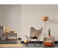 A.S. Création Papier Peint Uni Hygge Papier peint intissé 10.05 m x 0.53 m Beige Fabriqué en Allemagne par 363805 36380-5