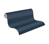 A.S. Création Papier Peint Uni New Life Papier peint intissé 10.05 m x 0.53 m Bleu Fabriqué en Allemagne 356536 3565-36