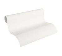 A.S. Création Papier Peint Uni New Life Papier peint intissé - 10,05m x 0,53m - Blanc Fabriqué en Allemagne 349323 3493-23
