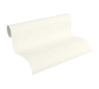 A.S. Création Papier Peint Uni New Life Papier peint intissé - 10,05m x 0,53m - Blanc Fabriqué en Allemagne 356468 3564-68