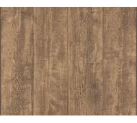 A.S. Création papier peint Wood`n Stone, papier peint à motifs imitation bois, marron, 10,05 m x 0,53 m, 708823, 7088-23