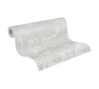 A.S. Création Papier Peints De Forêt Cuba intissé 10.05 m x 0.53 m Beige Crème Fabriqué en Allemagne 380234 38023-4