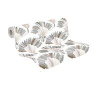A.S. Création Papier Peints Jungle Jungle Chic intissé - 10,05m x 0,53m - Gris Blanc Brun Fabriqué en Allemagne 377082 37708-2