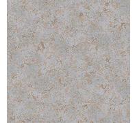 A.S. Création Papier Peints Uni Attractive intissé 10.05 m x 0.53 m Brun Gris Fabriqué en Allemagne 377708 3777-08