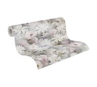 A.S. Création PintWalls 387223 Papier peint intissé Motif fleurs Blanc vert 10,05m x 0,53 m - Fabriqué en Allemagne