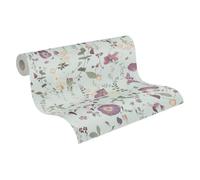 A.S. Création PintWalls II papier peint intissé à motif floral style champêtre 0,53 x 10,05 m - vert, violet, jaune - papier peint à motif feuillage Made in Germany - 397463