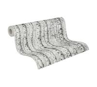 A.S. Création papier peint intissé à motif forêt en gris, blanc, noir - papier peint décoratif 10,05 x 0,53 m Made in Germany - 387191