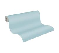 A.S. Création Pure Elegance papier peint intissé avec structure Mousse 0,53 x 10,05 m - bleu - papier peint uni - Made in Germany - papier peint uni bleu pour différentes pièces - 397843