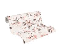 A.S. Création 397681 Papier peint non tissé Motif floral Rose doré Papier peint floral moderne 10,05 m x 0,53 m - Papier peint mural de qualité supérieure - Fabriqué en Allemagne