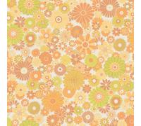 A.S. Création Papier peint intissé Retro Chic 395355 Motif floral Jaune Vert 8,50 x 0,53 m