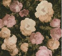 A.S. Création Rosentapete Histoire de l'art florale Tapete Vliestapete rosa creme grün 10,05 m x 0,53 m