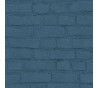 A.S. Création Steintapete Elements papier peint aspect brique papier peint intissé bleu noir vert 10,05 m x 0,53 m