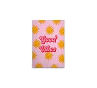 A.S. Création Tableau sur toile rétro multicolore « Good Vibes » - Tableau mural en rose, rose - 50 x 75 cm - DD132652