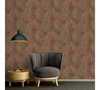 A.S. Création Terra 389192 Papier peint non tissé Motif plantes Marron/beige métallisé 10,05 x 0,53 m