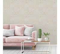 A.S. Création Terra Action 389211 Papier peint intissé Motif carreaux vintage 10,05 m x 0,53 m Fabriqué en Allemagne