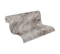 A.S. Création THE BOS 388174 Papier peint intissé Aspect marbre Gris Noir 10,05 m x 0,53 m Fabriqué en Allemagne