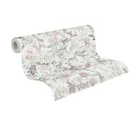 Livingwalls Papier peint intissé The BOS 388251 Motif maison de campagne et jungle Rose 10 x 0,53 cm