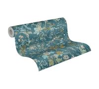 A.S. Création The BOS 388253 Papier peint intissé Motif jungle Bleu pétrole 10,05 x 0,53 m