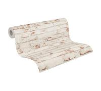 A.S. Création Papier peint intissé - Papier peint pierre en rouge, brun et beige - Papier peint pour différentes pièces - Papier peint de 10,05 m x 0,53 m