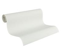 Papier Peint Uni Hygge Papier peint intissé - 10,05m x 0,53m - Blanc Fabriqué en Allemagne par Livingwalls 211798 2117-98