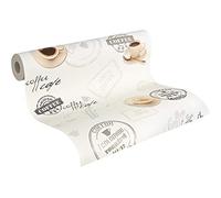Livingwalls Papier peint Cocktail 2 non tissé métallisé beige 10,05 m x 0,53 m