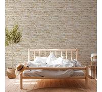 A.S. Création The Wallcover 385801 Papier peint autocollant effet pierre Crème 8 x 0,53 m