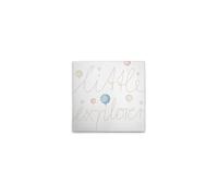 A.S. Création Toile Little Explorer DD129394 Motif ballons Beige/bleu/rose Décoration murale en beige, bleu 40 x 40 cm