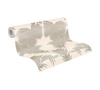 A.S. Création Trendwall 379591 37959-1 Papier peint intissé Motif floral Crème métallique Rose 10,05 x 0,53 m