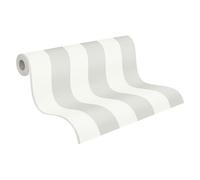 A.S. Création Trendwall 381012 38101-2 Papier peint non tissé Motif rayures Gris/blanc 10,05 x 0,53 m