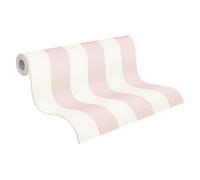 A.S. Création Trendwall 381013 38101-3 Papier peint intissé Motif rayures Rose/blanc 10,05 x 0,53 m