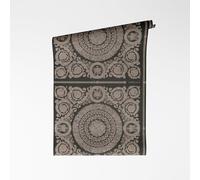 A.S. Création VERSACE VI Heritage Papier peint intissé - Motifs baroques avec logo Medusa, vrilles et acantus - Surface en vinyle - Papier peint baroque - Papier peint géométrique - 10,05 x 0,70 m