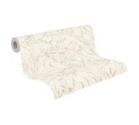A.S. Création Vibes & Styles Fée Wild Free Papier peint intissé - Papier peint intissé motif fleurs sauvages avec fleurs sauvages, mat brillant, 10,05 m x 0,53 m, beige/crème 790042