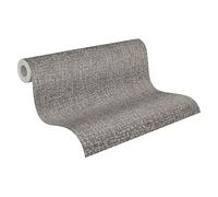 A.S. Création Vibes & Styles Jan Studio Sense & Surface Papier peint intissé - Structure textile - Tons de terre chauds texturé - 10,05 x 0,53 m - Gris/métallisé - 791125
