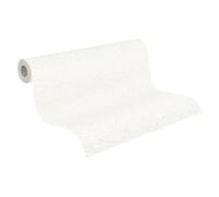 A.S. Création papier peint intissé uni en blanc - papier peint en relief 10,05 x 0,53 m Made in Germany - 322319
