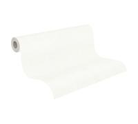 Papier Peint Uni Blanc Avec Structure En Mousse Plane