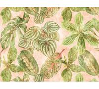 A.S. Création WTD 382421 Papier peint intissé Motif feuilles Vert et rose 3,71 x 2,80 m