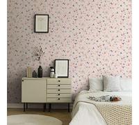 Livingwalls Papier peint intissé WTD 390711 Motif fleurs Crème/Vert/Bleu/Rose 10,05 m x 0,53 m