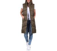 a/s Gilet pour Femme., Vert Olive foncé, M