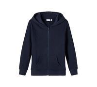A/S NKMNESWEAT Card W Hood BRU Noos, Veste Sweat Garçon, Dark Sapphire,