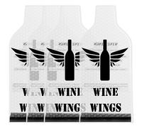 A Sacs de bouteille à vin de 4pcs pour les sacs de protection de bouteille de vin réutilisables pour protection à double couche Doule de fuite à l'épreuve de vide de vins Protecteur de bouteille de vi