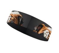 A Sad Bulldog Bandeau de sport pour homme et femme, s'adapte à toutes les tailles de tête, ultra absorbant et antidérapant pour la course, le yoga, la gym